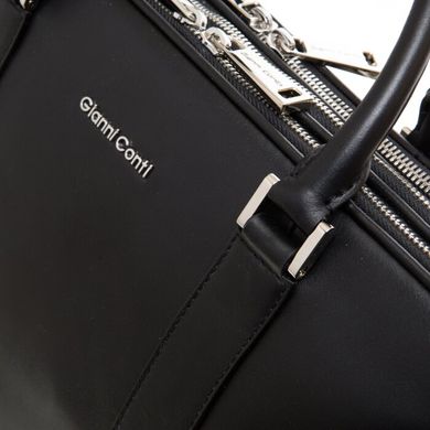 Сумка - портфель Gianni Conti из натуральной кожи 2451203-black