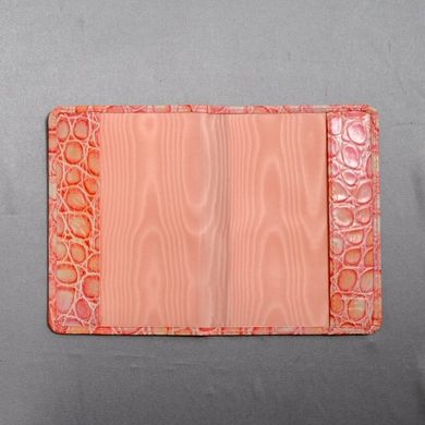Обкладинка для паспорта з натуральної шкіри Neri Karra 0040.pink-2