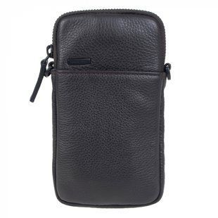 Кошелек нагрудный Gianni Conti из натуральной кожи 1815506-dark brown