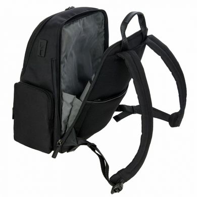Рюкзак з нейлону зі шкіряною обробкою з відділення для ноутбука та планшета Monza Brics br207721-909