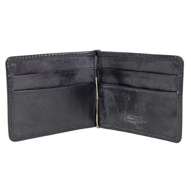 Зажим для денег Gianni Conti из натуральной кожи 9407034-black