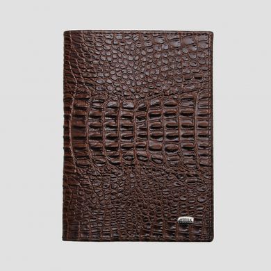 Обложка для паспорта Petek из натуральной кожи 651-067-02 коричневая