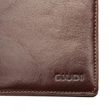 Затискач для грошей Giudi з натуральної шкіри 6779/gd-02 коричневий