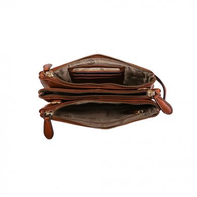 Барсетка-кошелёк Chiarugi из натуральной кожи 2684-1 коричневая