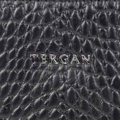 Сумка-портфель з натуральної шкіри з відділенням для ноутбука Tergan 77043-siyah/alligo-siyah/analin