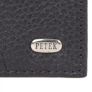 Обкладинка для паспорта Petek з натуральної шкіри 581-046-02 коричнева