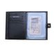 Обкладинка комбінована для паспорта і прав з натуральної шкіри Neri Karra 0031b.05.63 темо коричневий:5